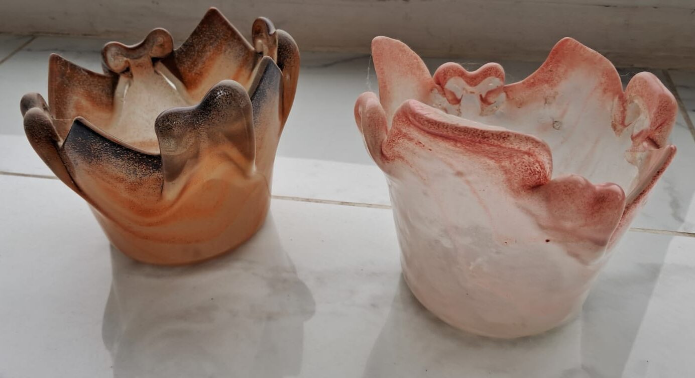 Posa maceta para plantas de vidrio